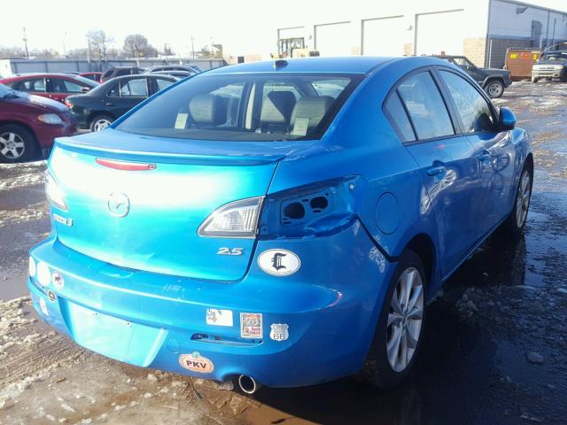 JM1BL1S59A1259645 - 2010 MAZDA 3 S BLUE photo 4