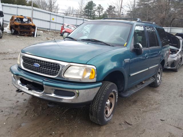 1FMFU18L3VLC17367 - 1997 FORD EXPEDITION GREEN photo 2