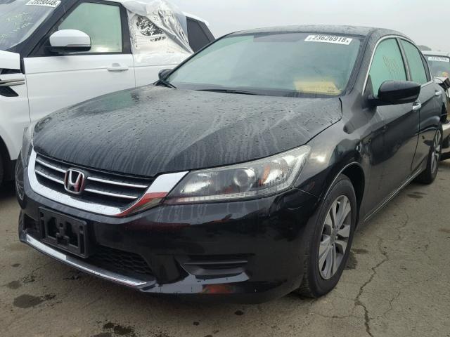 1HGCR2F39EA179965 - 2014 HONDA ACCORD LX BLACK photo 2