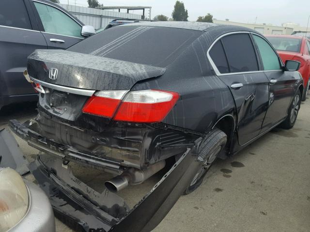 1HGCR2F39EA179965 - 2014 HONDA ACCORD LX BLACK photo 4