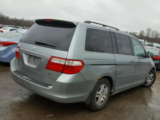 5FNRL384X5B124096 - 2005 HONDA ODYSSEY EX GRAY photo 4