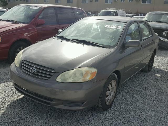 2T1BR32E83C031189 - 2003 TOYOTA COROLLA CE BEIGE photo 2