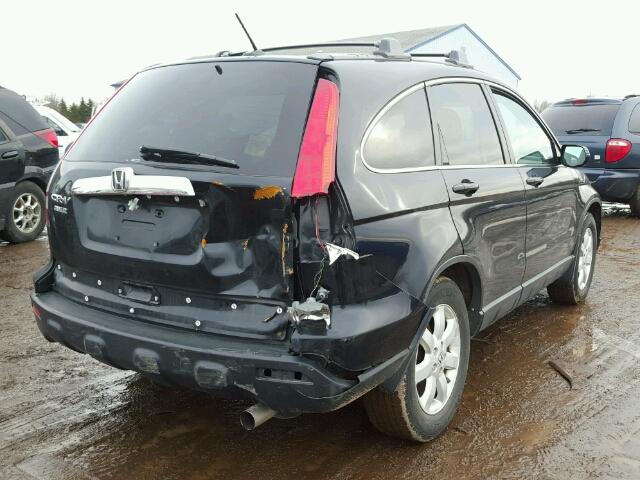 JHLRE48797C055768 - 2007 HONDA CR-V EXL BLACK photo 4