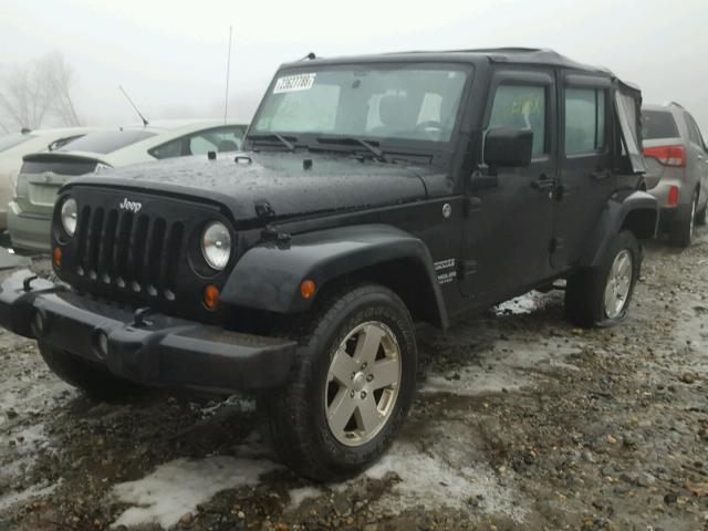 1J4BA3H14BL628272 - 2011 JEEP WRANGLER U BLACK photo 2