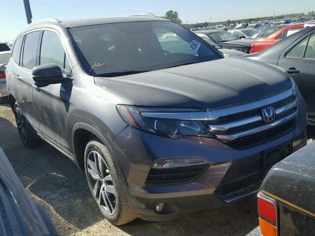 5FNYF5H94HB016796 - 2017 HONDA PILOT GRAY photo 1