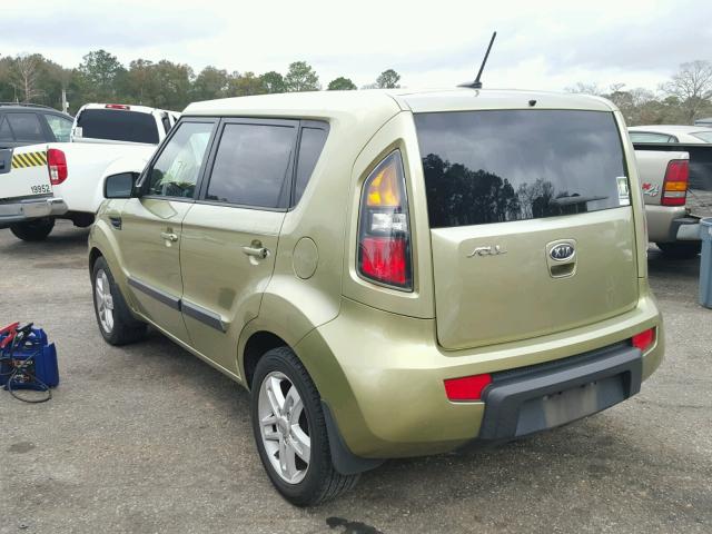 KNDJT2A23B7199899 - 2011 KIA SOUL + GREEN photo 3