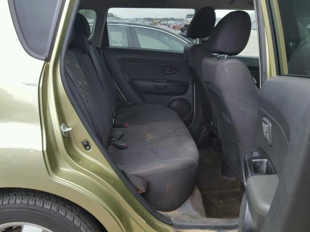 KNDJT2A23B7199899 - 2011 KIA SOUL + GREEN photo 6
