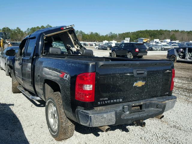 2GCEK19J881141979 - 2008 CHEVROLET SILVERADO BLACK photo 3