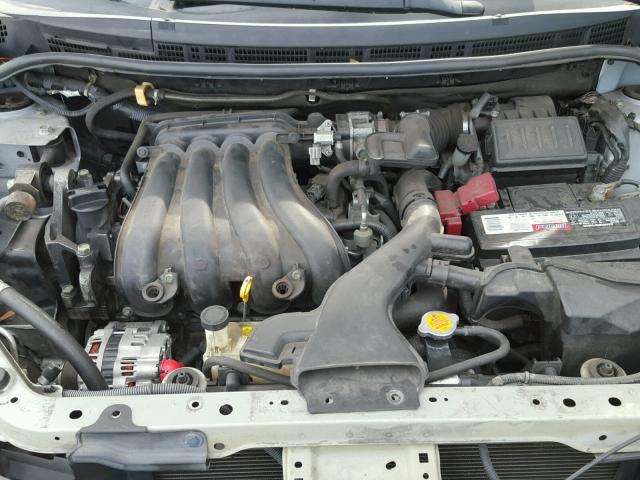 3N1BC1AP7AL447594 - 2010 NISSAN VERSA S SILVER photo 7