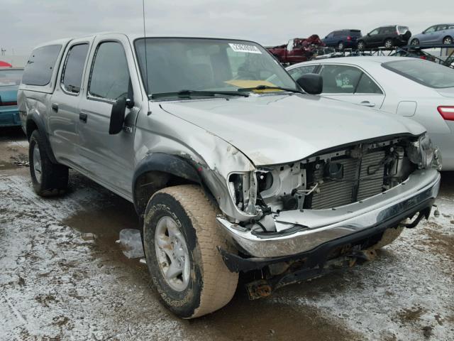 5TEHN72N54Z445152 - 2004 TOYOTA TACOMA DOU SILVER photo 1