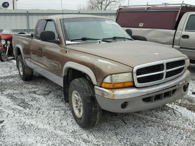 1B7GG22N6YS706257 - 2000 DODGE DAKOTA BROWN photo 1