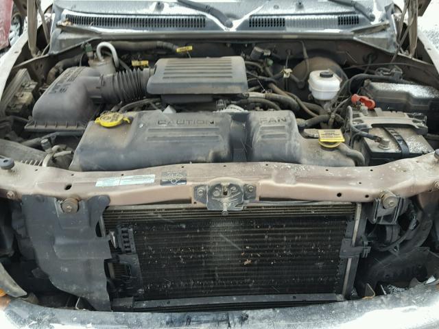 1B7GG22N6YS706257 - 2000 DODGE DAKOTA BROWN photo 7