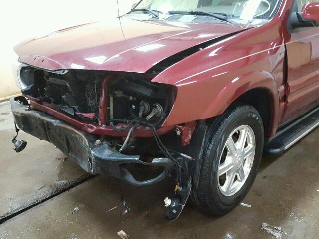 5GADT13S772221171 - 2007 BUICK RAINIER CX MAROON photo 9