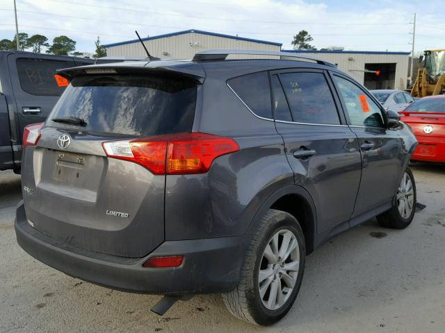 2T3YFREV0FW157574 - 2015 TOYOTA RAV4 LIMIT CHARCOAL photo 4