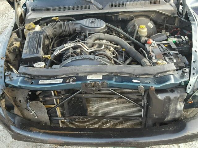 1B7GG23Y0VS281557 - 1997 DODGE DAKOTA GREEN photo 7