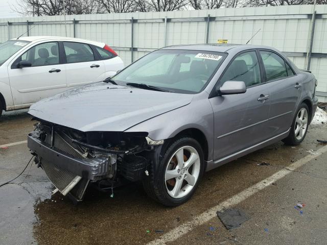 1YVHP80C385M12316 - 2008 MAZDA 6 I ნაცრისფერი ფოტო 2