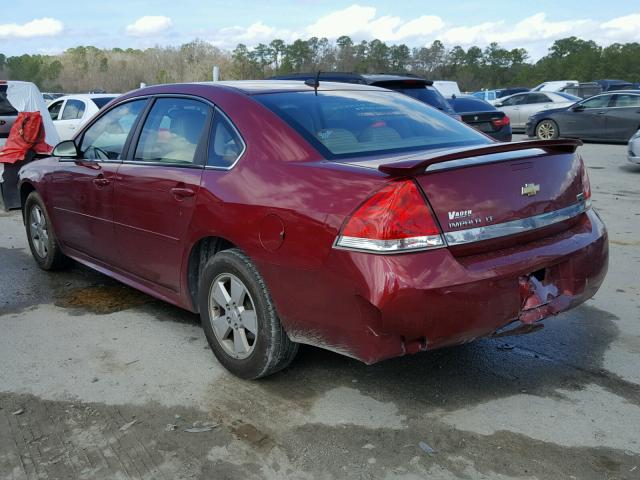 2G1WB5EK4A1152230 - 2010 CHEVROLET IMPALA LT RED photo 3