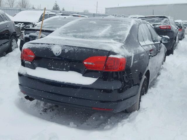 3VW2K7AJ4DM315953 - 2013 VOLKSWAGEN JETTA BASE 黑色 照片 4