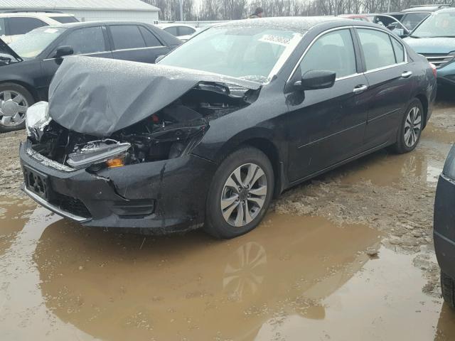 1HGCR2F3XFA215051 - 2015 HONDA ACCORD LX BLACK photo 2