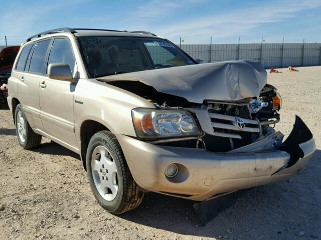 JTEDP21A840026220 - 2004 TOYOTA HIGHLANDER TAN photo 1