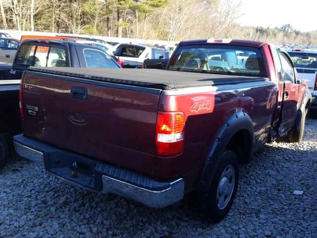 1FTRF14WX4NB88481 - 2004 FORD F150 RED photo 4