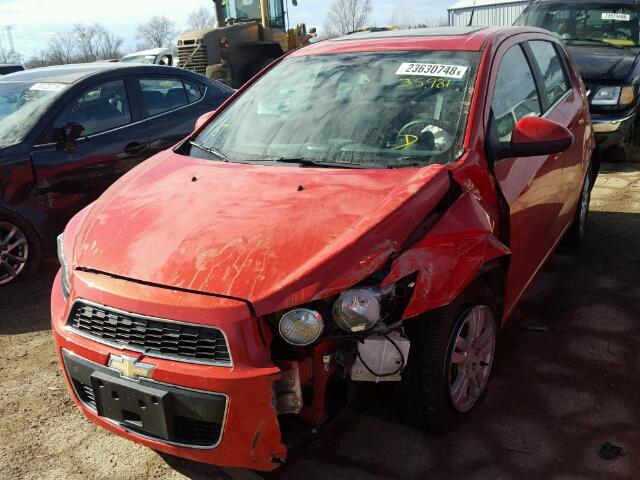 1G1JC6SH6D4161199 - 2013 CHEVROLET SONIC LT ORANGE photo 2