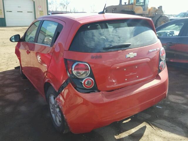 1G1JC6SH6D4161199 - 2013 CHEVROLET SONIC LT ORANGE photo 3