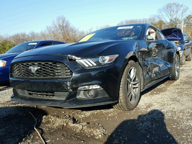 1FA6P8TH9F5412215 - 2015 FORD MUSTANG BLACK photo 2