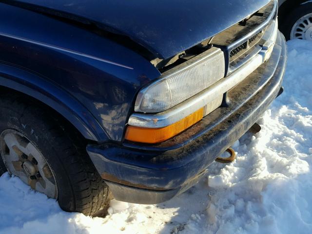 1GNDT13W9X2146479 - 1999 CHEVROLET BLAZER BLUE photo 9