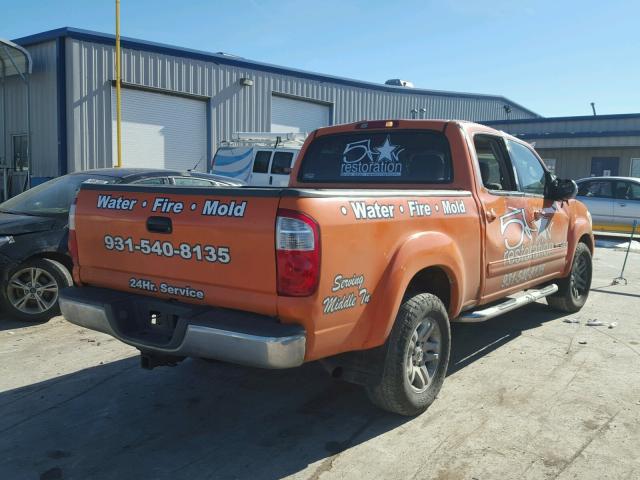 5TBET34156S529671 - 2006 TOYOTA TUNDRA DOU ORANGE photo 4