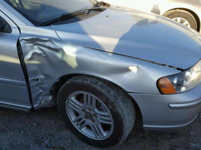 YV1RS592552431457 - 2005 VOLVO S60 2.5T SILVER photo 9