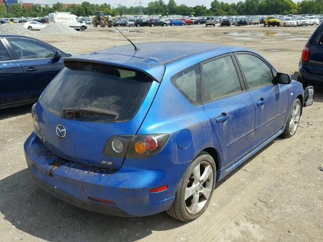 JM1BK143751251449 - 2005 MAZDA 3 HATCHBAC BLUE photo 4