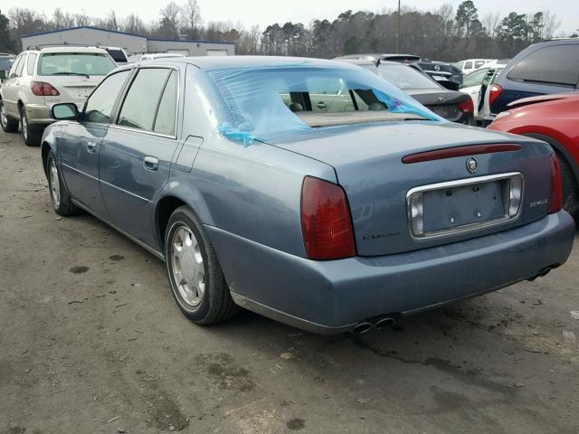 1G6KD54Y4YU328488 - 2000 CADILLAC DEVILLE BLUE photo 3