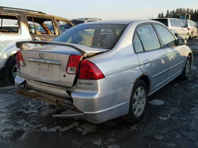 2HGES16823H919275 - 2003 HONDA CIVIC LX SILVER photo 4