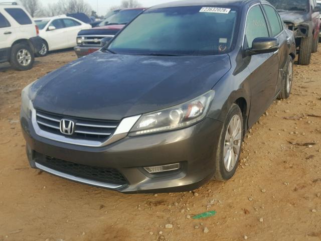 1HGCR2F86DA033274 - 2013 HONDA ACCORD EXL GRAY photo 2