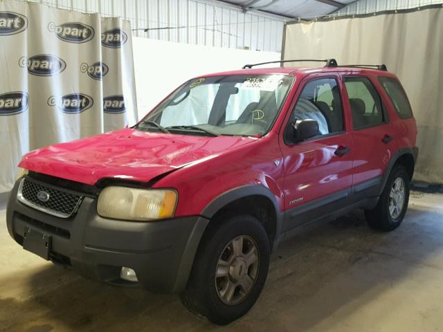 1FMYU04161KF70435 - 2001 FORD ESCAPE XLT RED photo 2