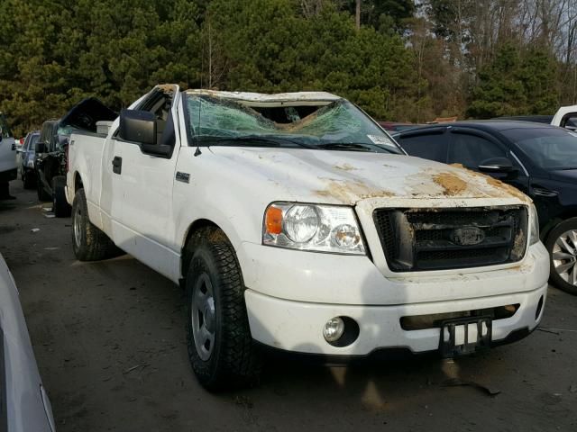 1FTRX12W58FA51402 - 2008 FORD F150 WHITE photo 1