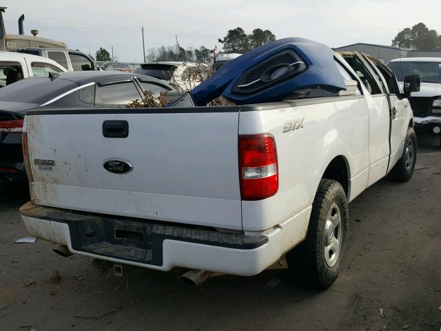 1FTRX12W58FA51402 - 2008 FORD F150 WHITE photo 4