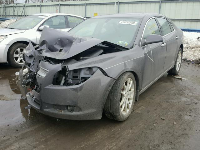 1G1ZE5EB3A4116568 - 2010 CHEVROLET MALIBU LTZ GRAY photo 2