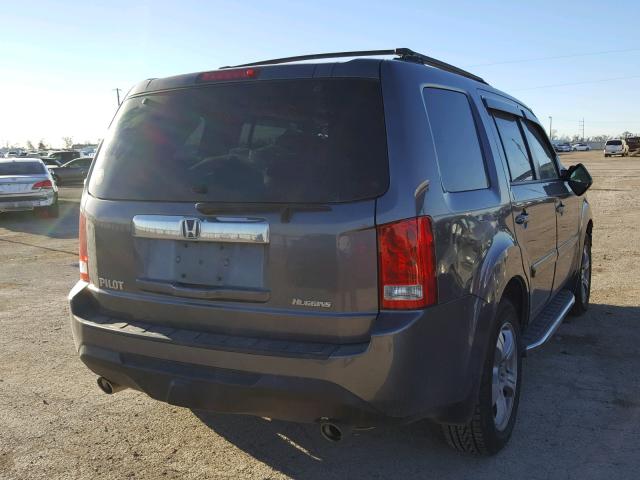 5FNYF3H57EB003148 - 2014 HONDA PILOT EXL GRAY photo 4