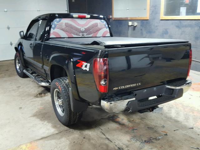 1GCDT196858246390 - 2005 CHEVROLET COLORADO BLACK photo 3