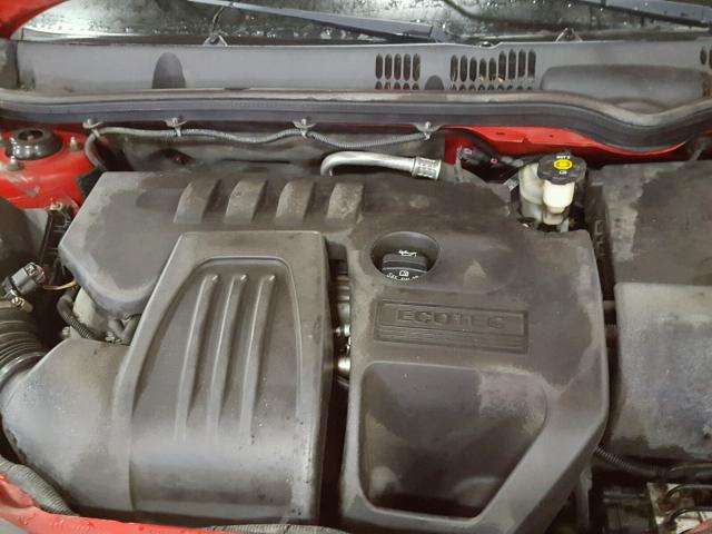 1G1AL58F367799413 - 2006 CHEVROLET COBALT LT RED photo 7