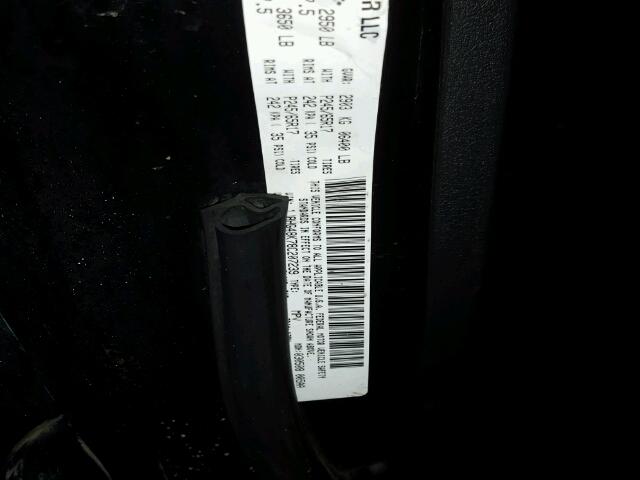 1J8HG48K78C207239 - 2008 JEEP COMMANDER შავი ფოტო 10