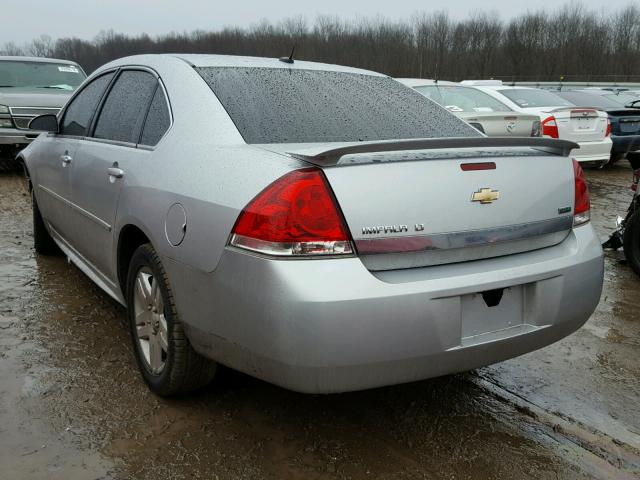 2G1WB5EK1A1260305 - 2010 CHEVROLET IMPALA LT SILVER photo 3