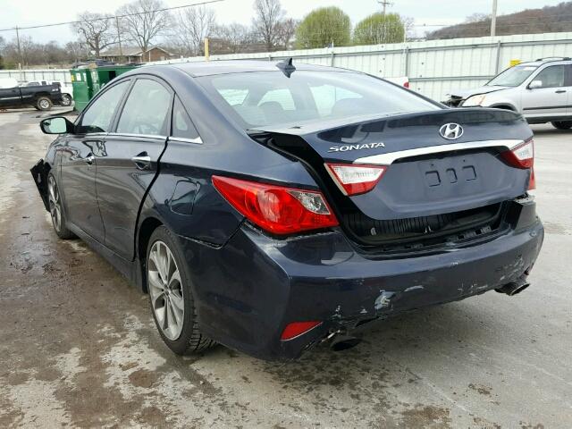 5NPEC4AC8EH811956 - 2014 HYUNDAI SONATA SE/ GRAY photo 3