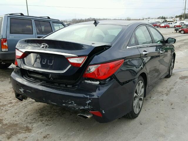 5NPEC4AC8EH811956 - 2014 HYUNDAI SONATA SE/ GRAY photo 4