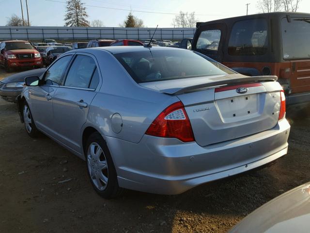 3FAHP0HA4AR138451 - 2010 FORD FUSION SE SILVER photo 3