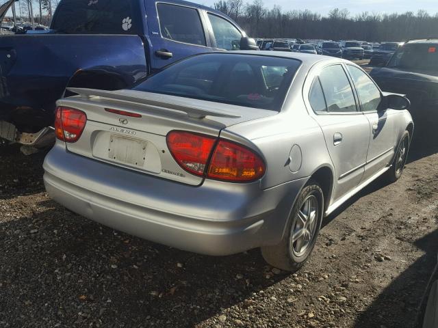 1G3NL52E14C222702 - 2004 OLDSMOBILE ALERO GL SILVER photo 4