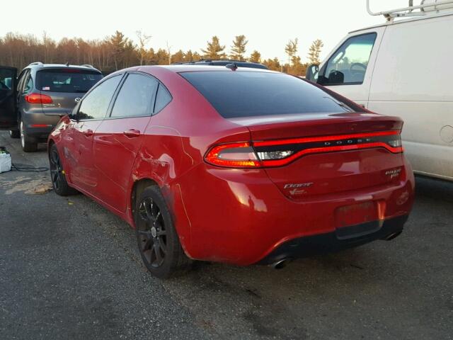 1C3CDFBH4DD640836 - 2013 DODGE DART SXT RED photo 3