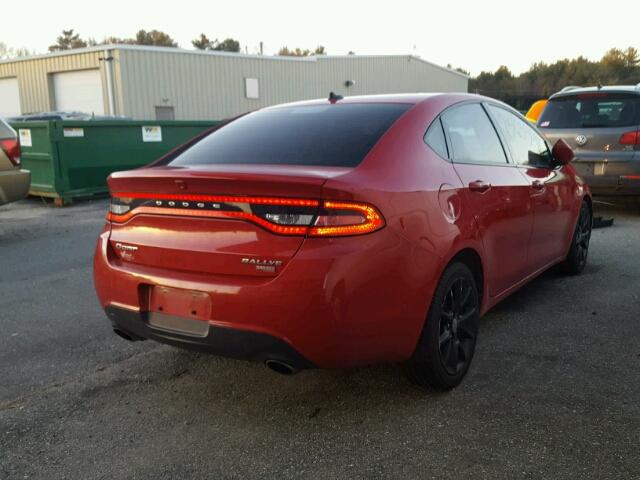 1C3CDFBH4DD640836 - 2013 DODGE DART SXT RED photo 4